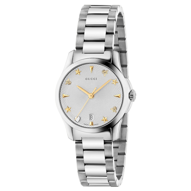 Gucci G-Timeless Stainless Steel Bracelet Watch