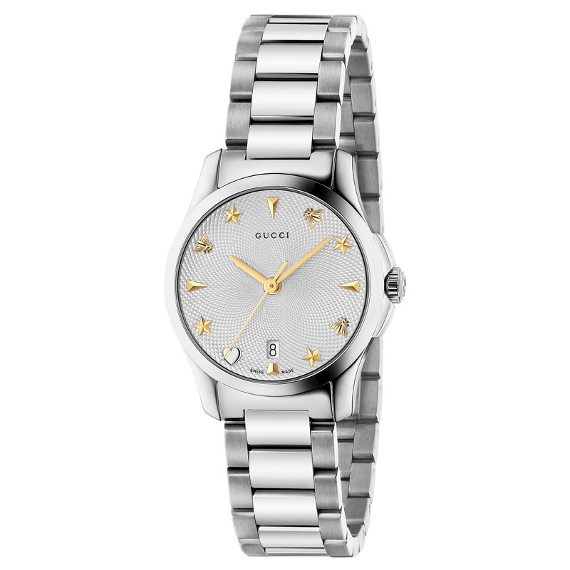 Gucci G-Timeless Stainless Steel Bracelet Watch