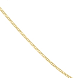 9ct Yellow Gold 20 Inch Adjustable Dainty Curb Chain