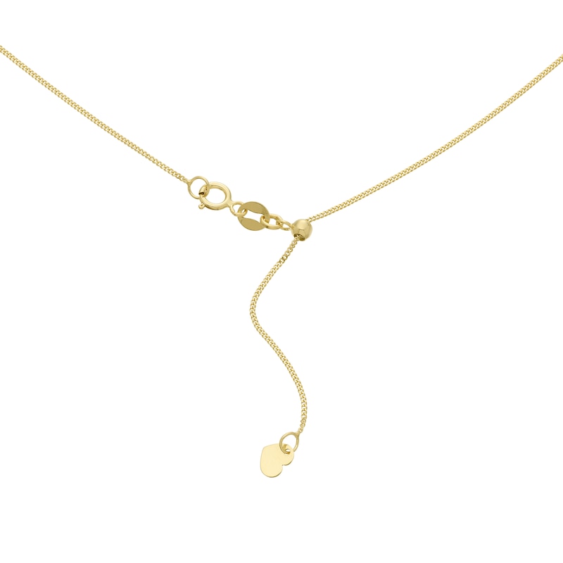 9ct Yellow Gold 20 Inch Adjustable Dainty Curb Chain