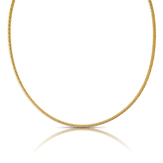 9ct Yellow Gold Adjustable 18+2 Twisted Necklace