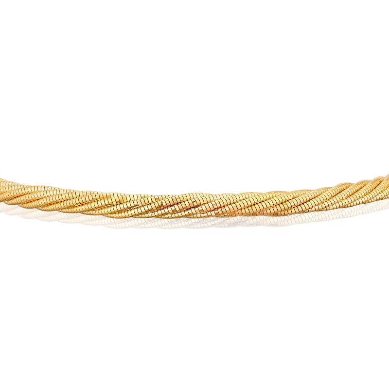 9ct Yellow Gold Adjustable 7.5'' Twisted Bracelet
