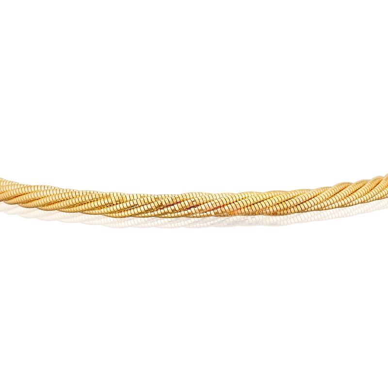 9ct Yellow Gold Adjustable 7.5 Inch Twisted Bracelet