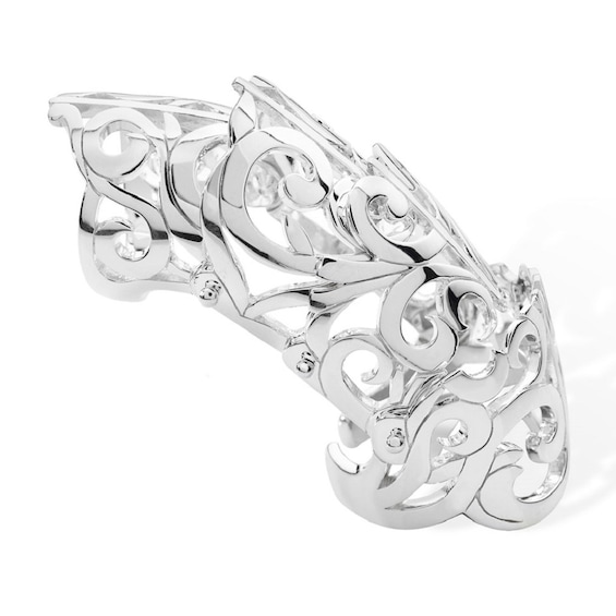 Lucy Quartermaine Elements Sterling Silver Armour Ring