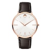 Thumbnail Image 0 of Movado Ultra Slim Men's Rose Gold-Plated Strap Watch