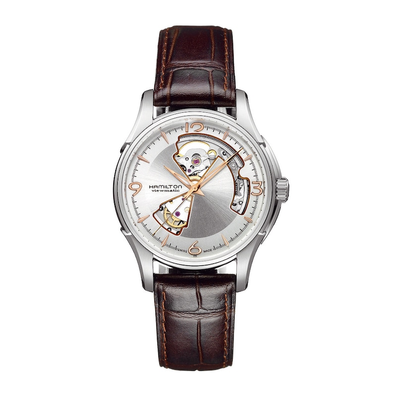 Main Image 1 of Hamilton Viewmatic Men's Brown Leather Strap Watch