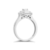 Thumbnail Image 2 of 9ct White Gold 0.20ct Total Diamond Cushion Set Cluster Ring