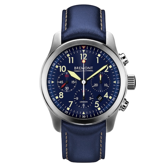 Bremont Alt1-P2 Pilot Men’s Blue Leather Strap Watch