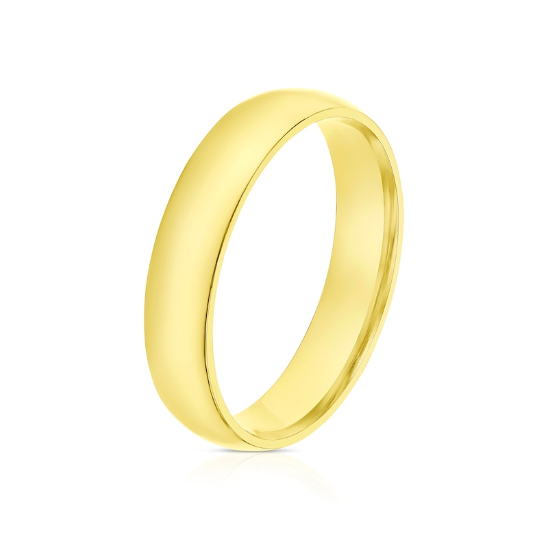 18ct Yellow Gold 4mm Extra Heavyweight Court Ring | Ernest Jones