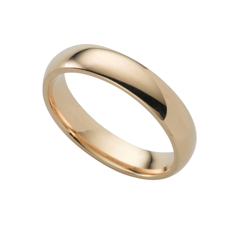 18ct Yellow Gold 4mm Super Heavyweight Court Ring