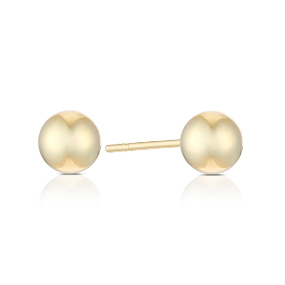 9ct Yellow Gold 5mm Ball Stud Earrings