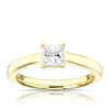 Thumbnail Image 1 of 18ct Yellow Gold 0.75ct Diamond Princess Cut Solitaire Ring