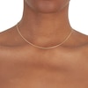 Thumbnail Image 1 of 9ct Yellow Gold 20 Inch Adjustable Dainty Spiga Chain