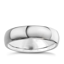 Men's Titanium 6mm Polished Court Ring