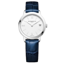 Baume & Mercier Classima Ladies' Blue Leather Strap Watch