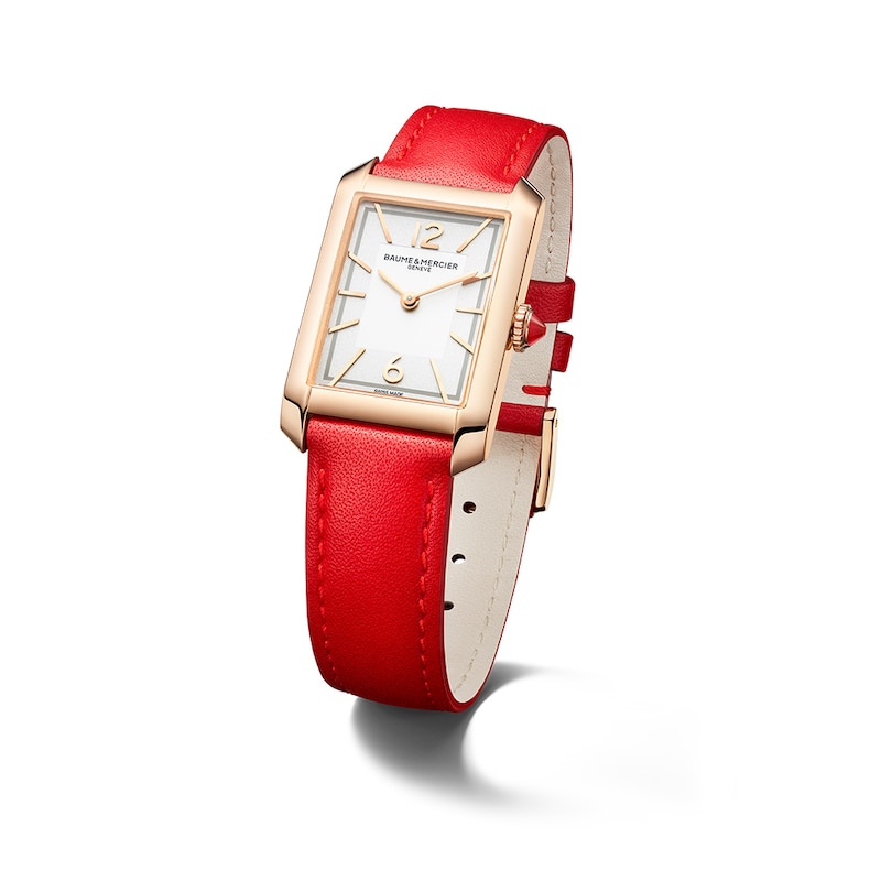 Baume & Mercier Hampton Ladies' Red Leather Strap Watch