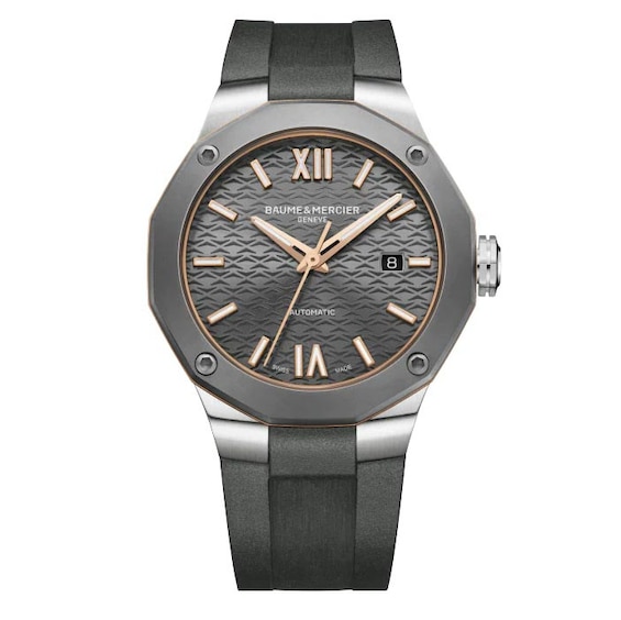 Baume & Mercier Riviera Men’s Grey Rubber Strap Watch