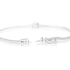 Thumbnail Image 2 of Sterling Silver 7 Inch Cubic Zirconia Halo Tennis Bracelet