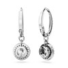 Thumbnail Image 3 of Swarovski Constella Rhodium Plated Halo Drop Earrings