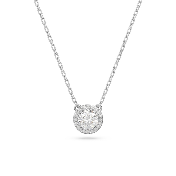 Swarovski Constella Rhodium Plated Pendant Necklace