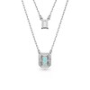 Thumbnail Image 3 of Swarovski Millenia Rhodium Plated Layered Necklace