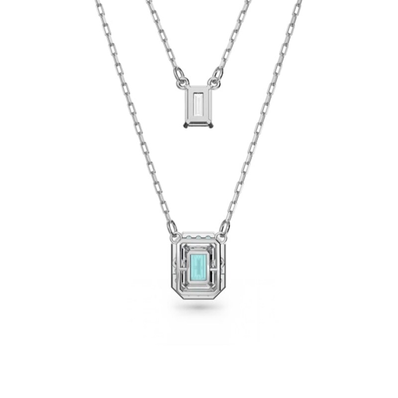 Swarovski Millenia Rhodium Plated Layered Necklace