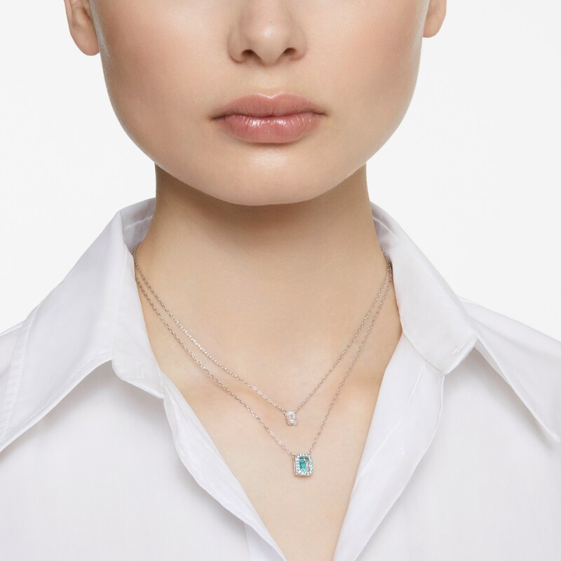 Swarovski Millenia Rhodium Plated Layered Necklace