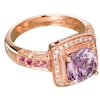 Le Vian 14ct Rose Gold Amethyst & 0.18ct Diamond Ring