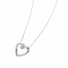 Thumbnail Image 1 of 9ct White Gold Diamond Heart Pendant