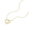 Thumbnail Image 1 of 9ct Yellow Gold Cubic Zirconia Linked Heart Necklace
