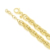 Thumbnail Image 2 of Sterling Silver & 18ct Gold Plated Vermeil Chunky Textured Link Chain Necklace
