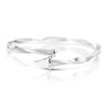 Thumbnail Image 2 of 9ct White Gold Sparkle Twist Bangle