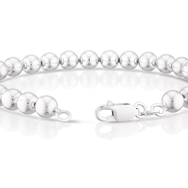 Sterling Silver 7 Inch Bead Bracelet