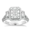 Thumbnail Image 0 of Vera Wang Platinum 0.95ct Total Diamond Cluster Ring