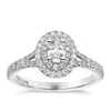 Thumbnail Image 0 of Vera Wang Platinum 0.75ct Total Diamond Double Halo Ring