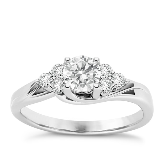 The Diamond Story Platinum 0.50ct Diamond Ring