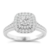 Thumbnail Image 0 of The Diamond Story Platinum 0.50ct Diamond Halo Ring