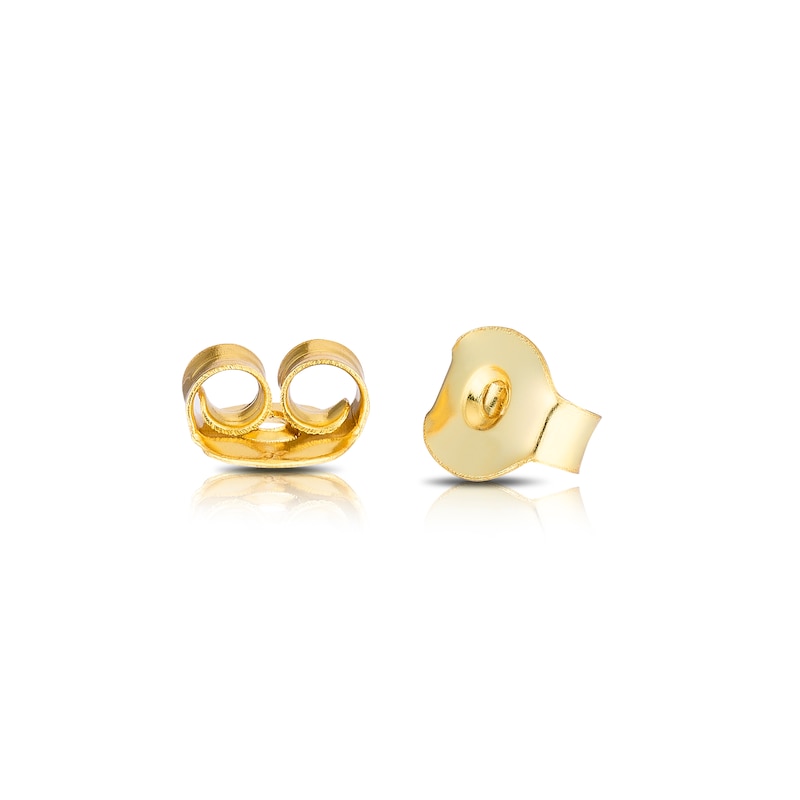 9ct Yellow Gold Cubic Zirconia Knot Stud Earrings