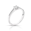 Thumbnail Image 2 of Engagement Ring 9ct White Gold 0.33ct Diamond Total Princess Solitaire Ring