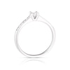 Thumbnail Image 3 of Engagement Ring 9ct White Gold 0.33ct Diamond Total Princess Solitaire Ring