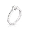 Thumbnail Image 2 of Platinum 0.75ct Total Diamond Princess Cut Solitaire Ring