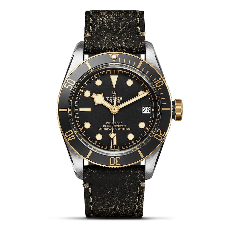 Tudor Black Bay S & G Men's Two-Tone Strap Watch