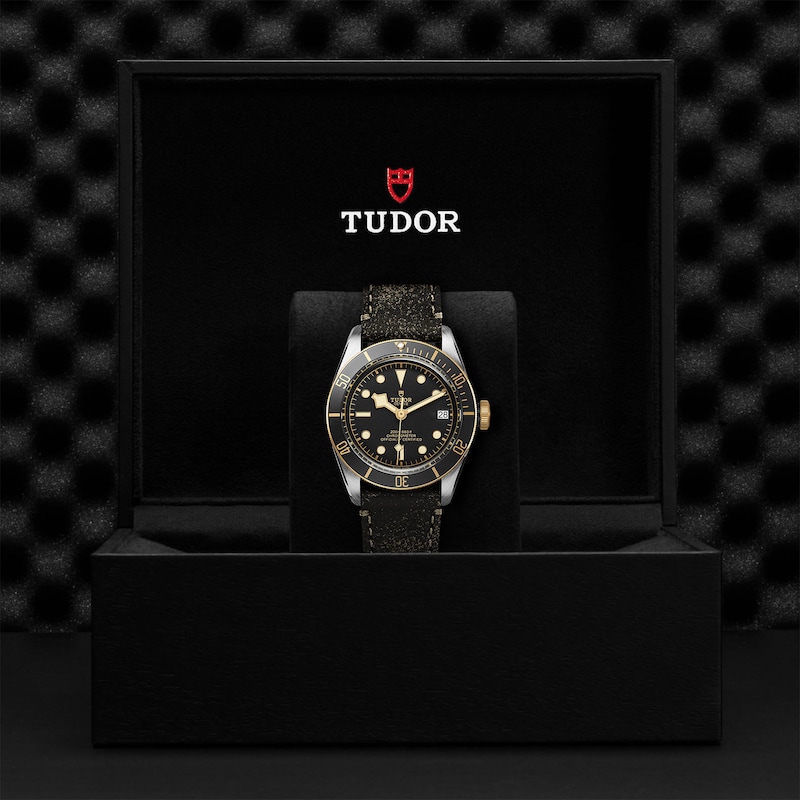 Tudor Black Bay S & G Men's Two-Tone Strap Watch
