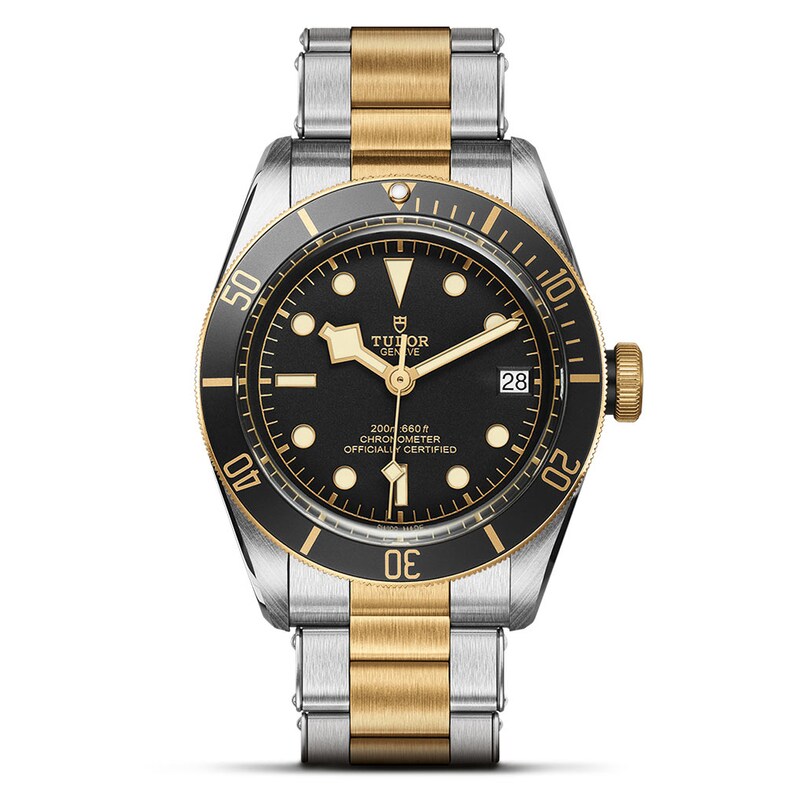 Tudor Black Bay S & G Men's 18ct Gold & Steel Bracelet Watch