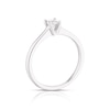 Thumbnail Image 3 of Engagement Ring 9ct White Gold 0.25ct Diamond Princess Cut Solitaire Ring