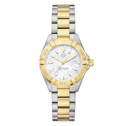 TAG Heuer Aquaracer Ladies' 27mm 18ct Yellow Gold & Steel Watch