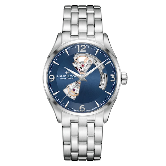 Men's Hamilton Jazzmaster Open Heart Steel Bracelet Watch