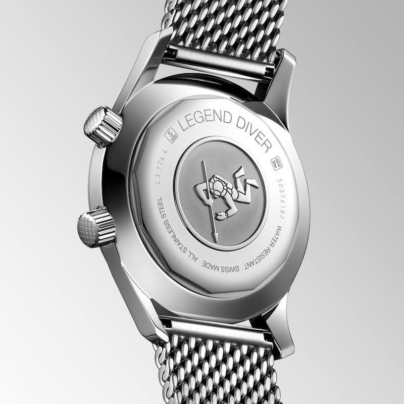 Longines Heritage Legend Diver Men's Black Dial Watch