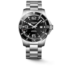 Longines Hydroconquest Men's Black Dial Bracelet Watch