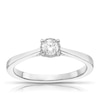 Thumbnail Image 0 of 9ct White Gold 0.18ct Diamond Illusion Set Solitaire Ring